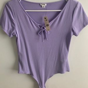 Garage Front Tie bodysuit